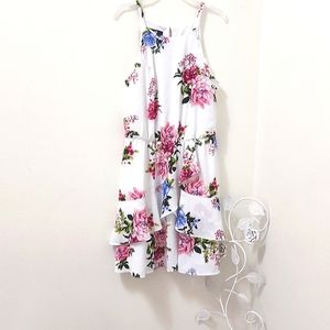 White floral dress